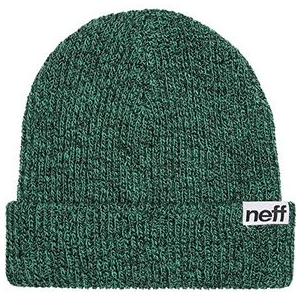 Neff Fold Heather Beanie - Men's Black / Green One Size