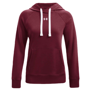 Under Armour Rival Fleece HB Hoodie - Women's League Red / White XS