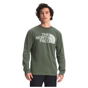 The North Face Long Sleeve Half Dome Tee- Men's Thyme XXL