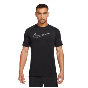 Nike Pro Dri-fit Slim Fit Short-sleeve Top - Men's Black / White M