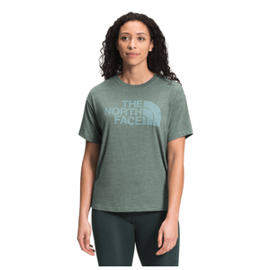 The North Face Short Sleeve Half Dome Tri-Blend Tee - Women's Laurel Wreath Green Heather XS