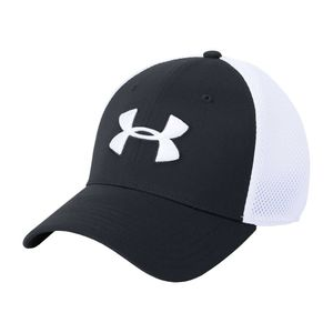 Under Armour Microthread Golf Mesh Cap - Men's Black / White / White XL/XXL