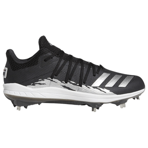 adidas Afterburner 6.0 Speed Trap Metal Baseball Cleat - Men's Core Black / Silver Metallic / Footwear White 7 Regular