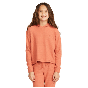 Billabong Cozy Time Hooded Long Sleeve Thermal Top - Girls' Cider M
