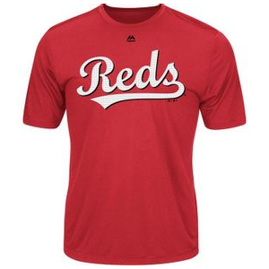 Majestic Youth Cool Base MLB Evolution Tee Shirt - Kids' Reds Youth S