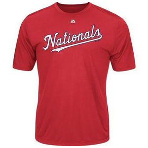 Majestic Youth Cool Base MLB Evolution Tee Shirt - Kids' Nationals Youth S
