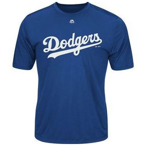 Majestic Youth Cool Base MLB Evolution Tee Shirt - Kids' Dodgers Youth S