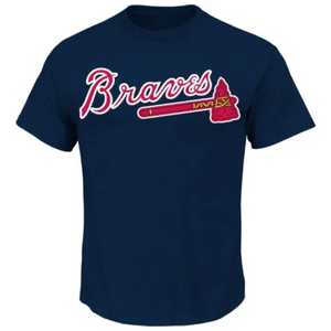 Majestic MLB Team Logo T-Shirt - Men's BRAVES M