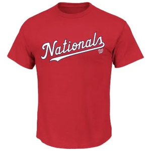 Majestic MLB Team Logo T-Shirt - Men's Nationals M