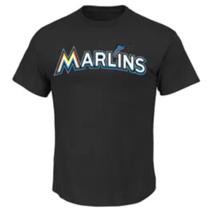 Majestic MLB Team Logo T-Shirt - Men's MARLINS XL