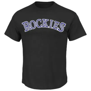Majestic MLB Team Logo T-Shirt - Men's ROCKIES L