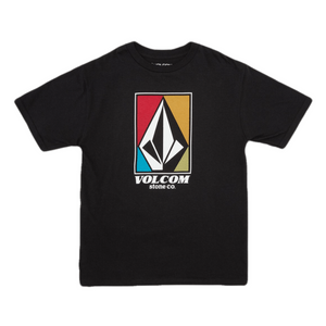 Volcom Four Up Short Sleeve Shirt - Boys' Black XL