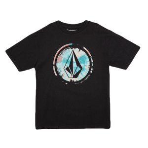 Volcom Circle Stone Fill Short Sleeve Tee - Boys' Black Combo S