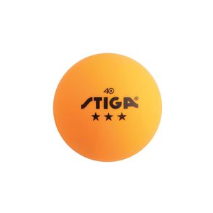 Stiga 3-Star Ping Pong Balls - 6 Pack ORANGE