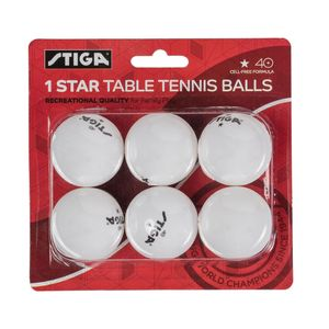 Stiga One-Star Table Tennis Balls WHITE