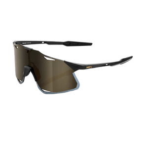 100% Hypercraft Sunglasses Matte Black / Soft Gold Lens