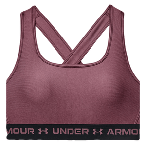 Under Armour Mid Crossback Sports Bra - Women's Ash Plum / Black / Ash Plum S