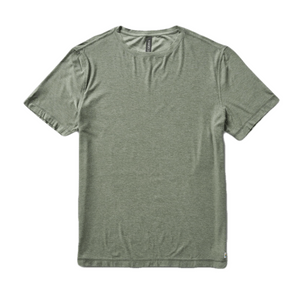 Vuori Strato Tech Tee Shirt - Men's Eucalyptus Heather XL