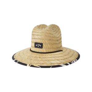 Billabong Tides Print Straw Lifeguard Hat Solar One Size