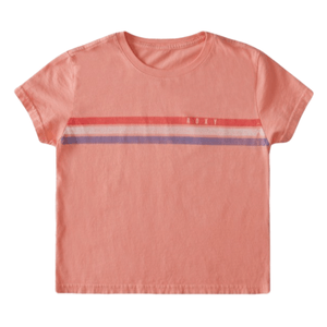 Roxy Sunset Stripe Boyfriend T-shirt - Girls' Salmon Rose S
