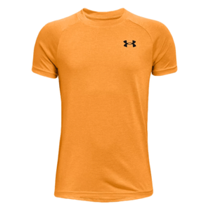 Under Armour Tech 2.0 Short Sleeve Shirt - Boys' Omega Orange / Black XL