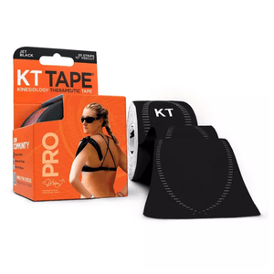 KT Tape Pro Kinesiology Therapeutic Athletic Tape - 20 Count Black