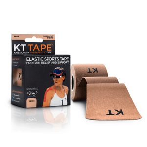 KT Tape Original Cotton Elastic Kinesiology Theraeputic Tape Beige 20 Strips