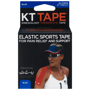 KT Tape Original Cotton Elastic Kinesiology Theraeputic Tape Blue 20 Strips