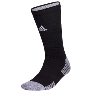 adidas 5-Star Team Cushioned Crew Sock Black / White XL 2 Pack