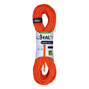 Beal Karma 9.8mm Climbing Rope Orange 70 m 70 m