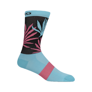 Giro Comp Racer High Rise Sock - Men's Screaming Teal / Neon Pink Palms S