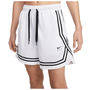 Nike Fly Crossover Basketball Short - Women's White / Black XL 8" Inseam