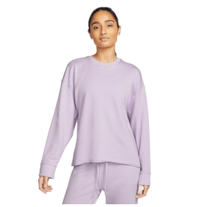 Nike Yoga Luxe Fleece Crew Top - Women's Doll / Grey Fog M