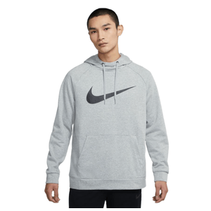 Nike Dri-FIT Pullover Training Hoodie - Men's Dark Grey Heather S