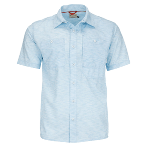 Simms Double Haul Fishing Shirt - Men's Sky Texture Wave Print XL
