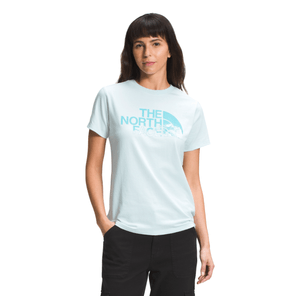 The North Face Short Sleeve Logo Play Tee - Women's Ice Blue S