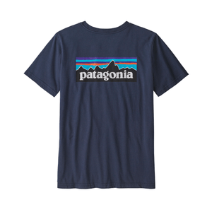 Patagonia Regenerative Organic Cotton Graphic T-Shirt - Boys' P-6 Logo / New Navy S