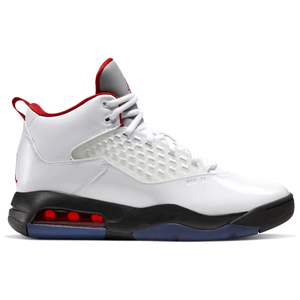 Nike Jordan Maxin 200 - Men's White / Gym Red-Black-Reflect Silver 12 REGULAR