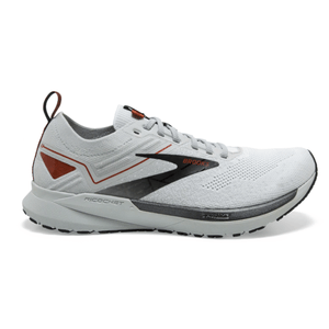 Brooks Ricochet 3 Running Shoe - Men's White / Grey / Cinnabar 11 D