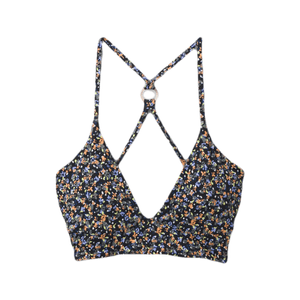 prAna La Plata Bikini Top - Women's Black Petals M