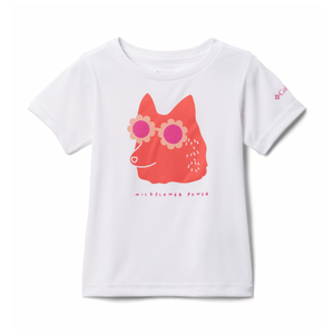 Columbia Mirror Creek Short Sleeve Graphic T-Shirt - Girls' White Wildflower XL