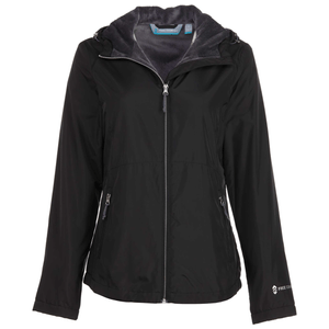 Free Country Windshear Jacket W/Cozy Butter Pile - Women's Black / Mineral Grey L