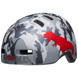 Bell Lil Ripper Helmet - Youth Camosaurus Matte Gray / Silver Child