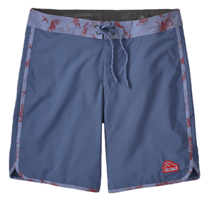 Patagonia Stretch Hydropeak 18" Board Shorts - Men's Flying Fish Patch / Current Blue 36