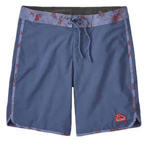 Patagonia Stretch Hydropeak 18" Board Shorts - Men's Flying Fish Patch / Current Blue 30