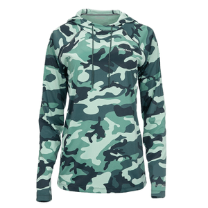 SolarFlex Print Hoodie - Women's Woodland Camo Avalon L