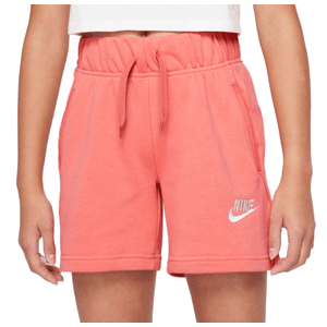 Nike Sportswear Club French Terry Short - Girls' Pink Salt / White S