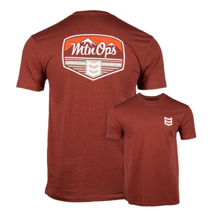 MTN OPS Shield Tee Shirt - Men's Rust Heather M