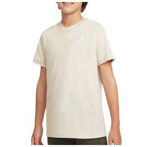 Nike Embroidered Futura T-Shirt - Boys' Light Bone S