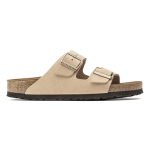 Birkenstock Arizona Soft Footbed Sandal Nubuck / Sandcastle 41 Regular